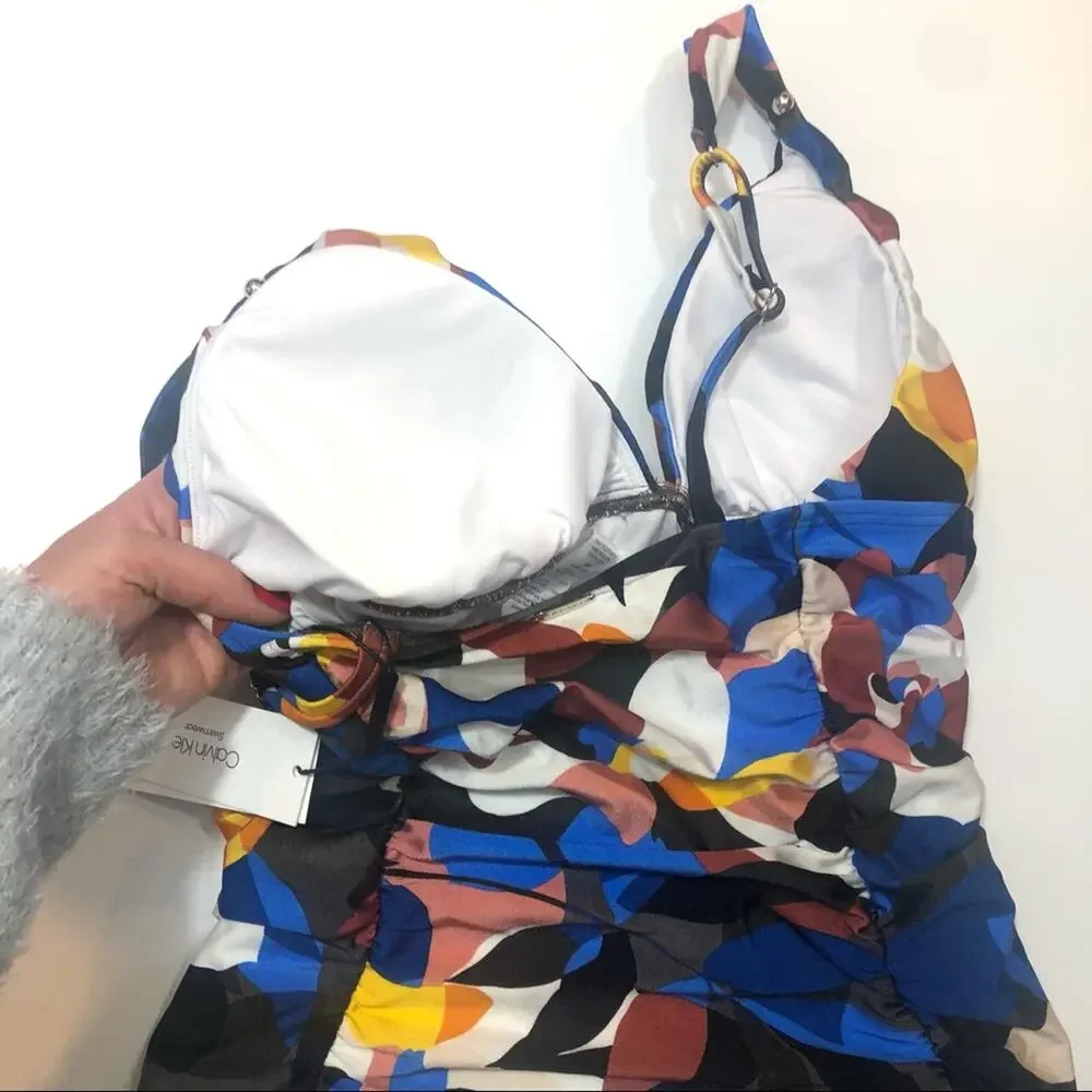 Calvin Klein Multicolor tankini swim top Small